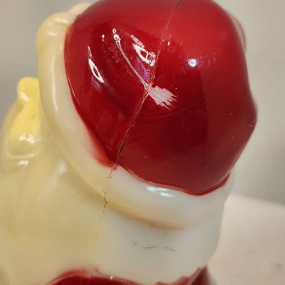 Vtg Replacement Blow Mold Santa Claus‎ Walkway Light Topper Christmas 7.5 Inches